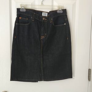 Husdon denim skirt, size 27, practically new.
